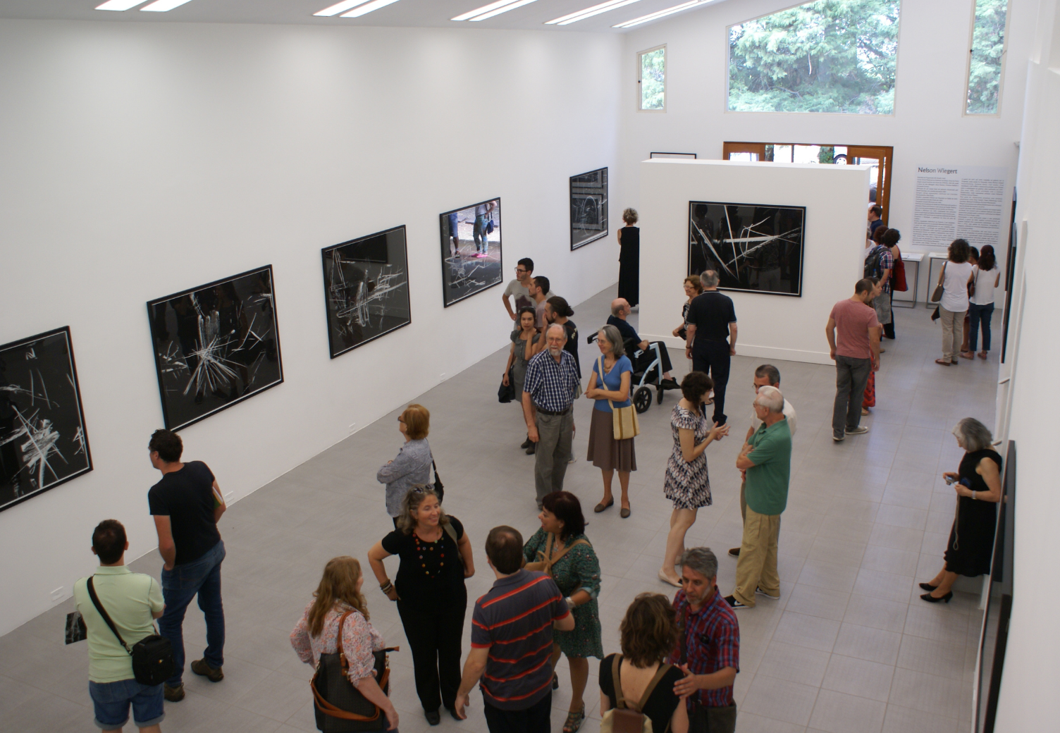 2015 | Exposição "Nelson Wiegert Fórmulas abstratas", individual organizada por Nelson Wiegert e Vera Chaves Barcellos, realizada de 21 de março a 25 de julho de 2015, na Sala dos Pomares, em Viamão.